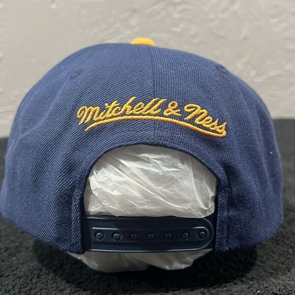 🏀 Vintage Throwback GOLDEN STATE WARRIORS NBA Mitchell&Ness Snapback Flat - NEW - Picture 5 of 10